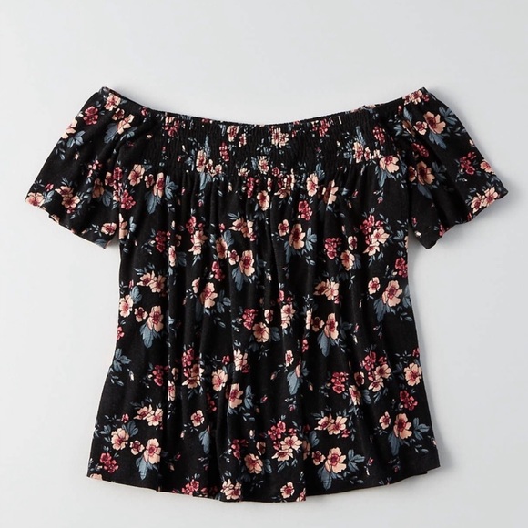American Eagle Outfitters Tops - American Eagle Outfitters Soft & Sexy Floral Off The Shoulder Top